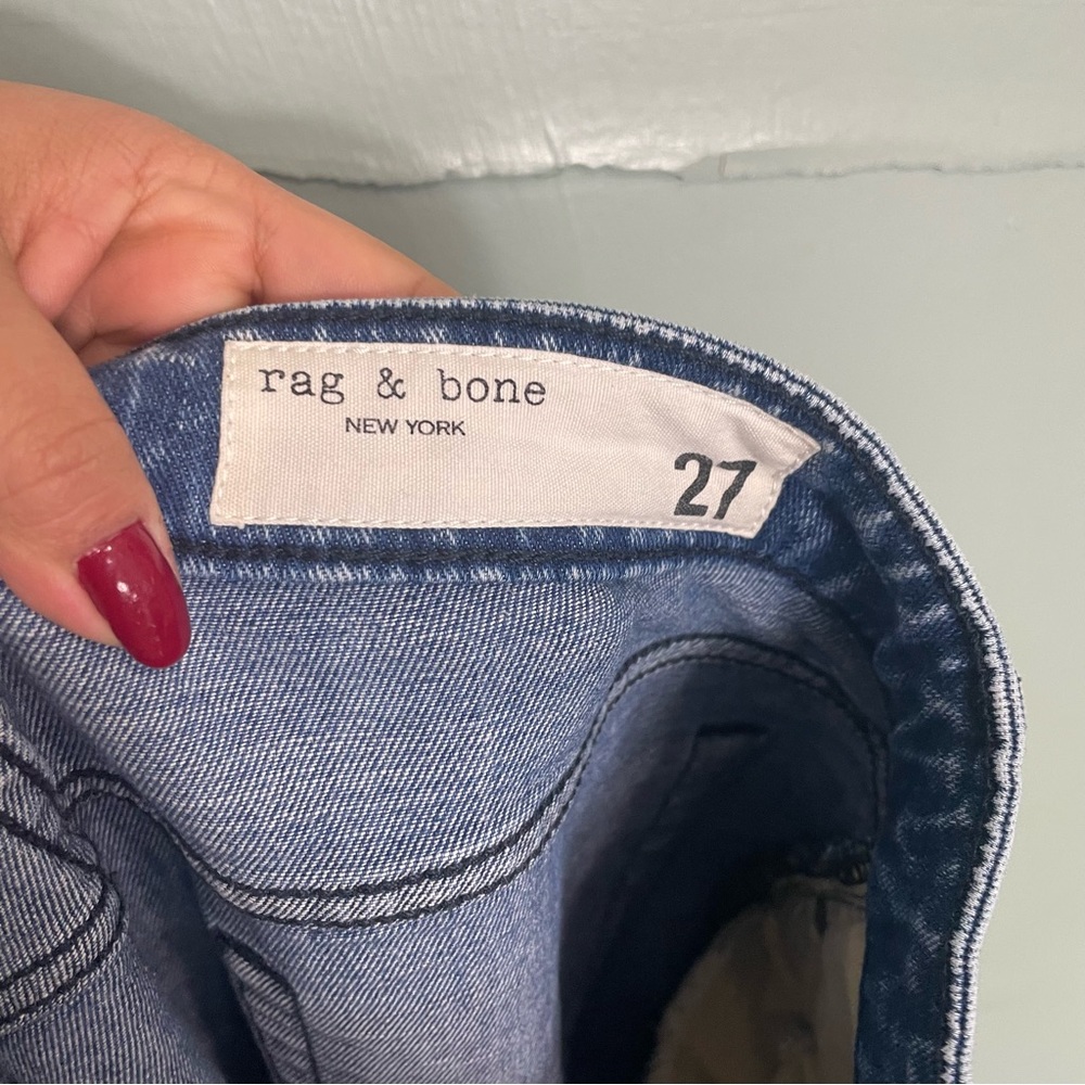Rag & Bone Casey High Rise Flare in Malibu Blue Women Sz 27 - Picture 8 of 11